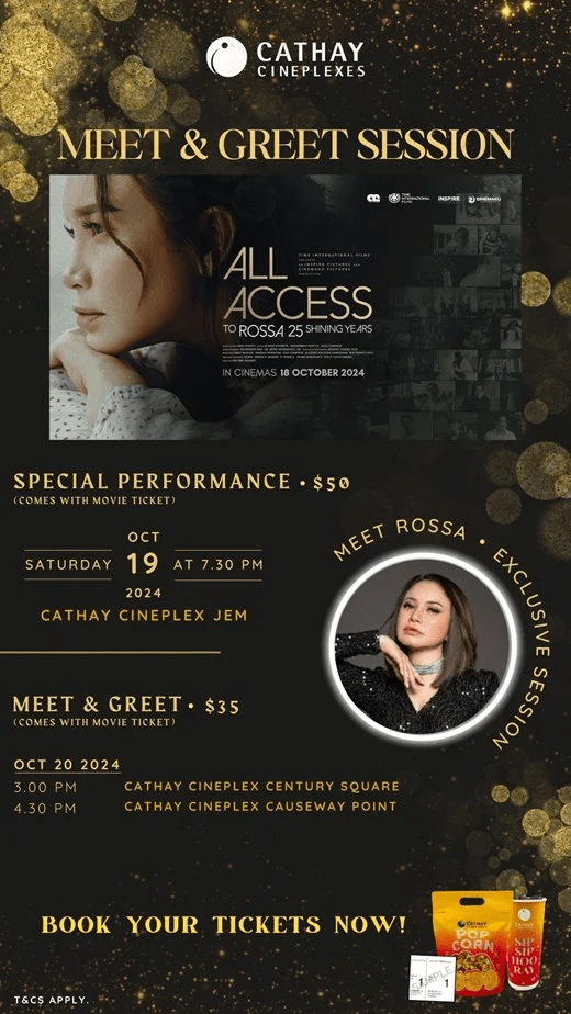 Temui Rossa di Singapura sempena tayangan filem 